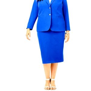 Jessica London 2 PC Electric Navy Skirt Suit. Brand new! Fully lined! Size 22W